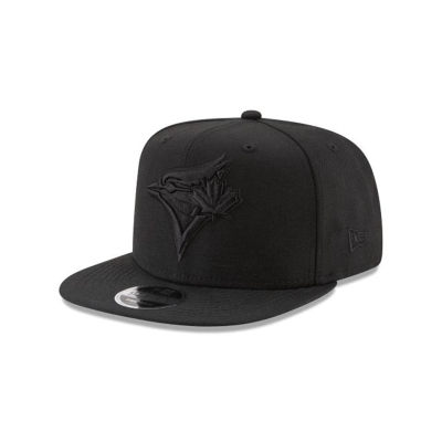 Toronto Blue Jays Gorra | New Era MLB Black On Black High Crown 9fifty Snapback Cap Mexico - Negros